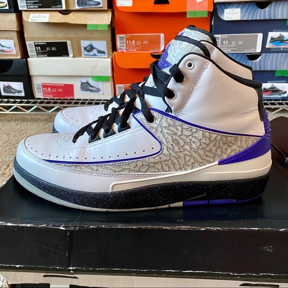 Air Jordan 2 Retro “Concord” - Sz. 10 - Picture 3 of 4